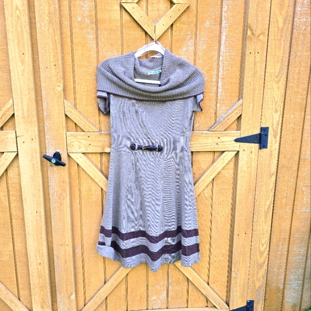 Eliza J A Line Knit Dress